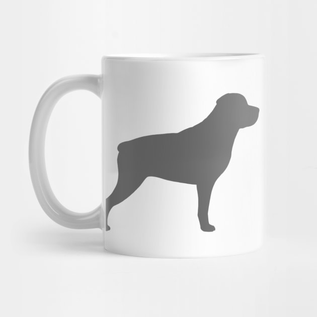 Rottweiler Dog Breed Silhouette by Coffee Squirrel